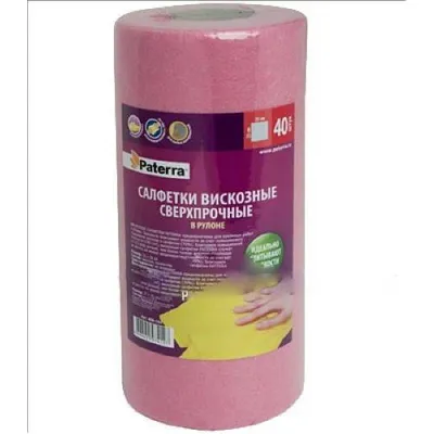 Салфетки вискозные сверхпрочные (рулон 40 шт)