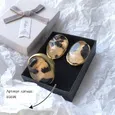 Серьги крупные с тигровой вставкой 85321