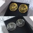 Серьги 'Спираль' цвет золото/серебро 85081
