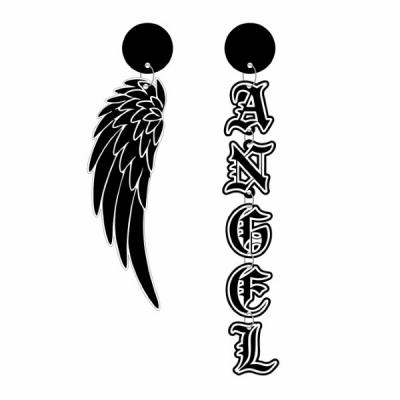 Серьги TR042270 Ангел+крыло