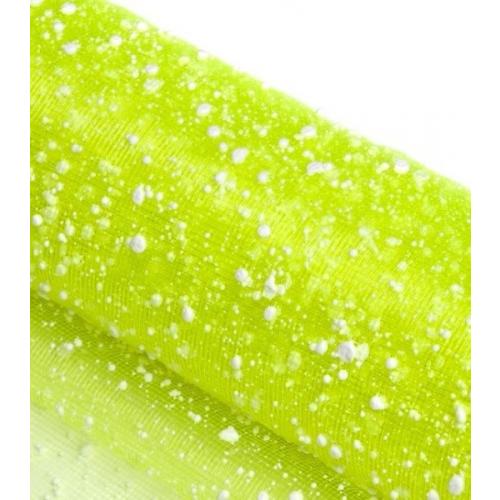 Сетка для цветов 50 см*4.5 ярд Снег лимонный 171253