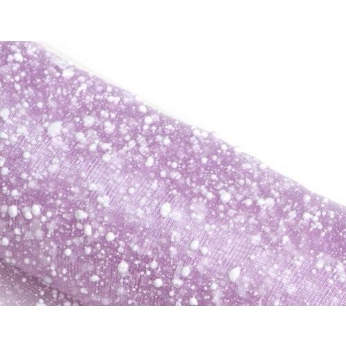 Сетка для цветов 50 см*4.5 ярд Снег сиреневый 171485