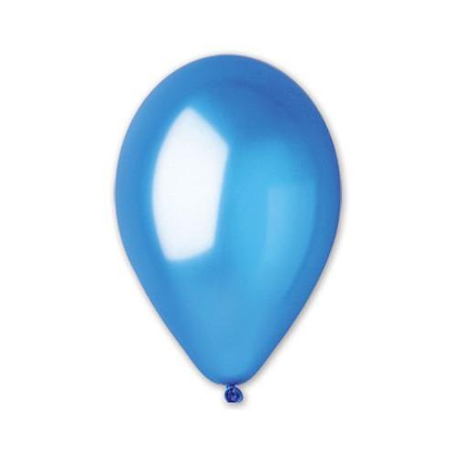Шар воздушный латексный Металлик 10 (100 шт) Blue 1102-0282