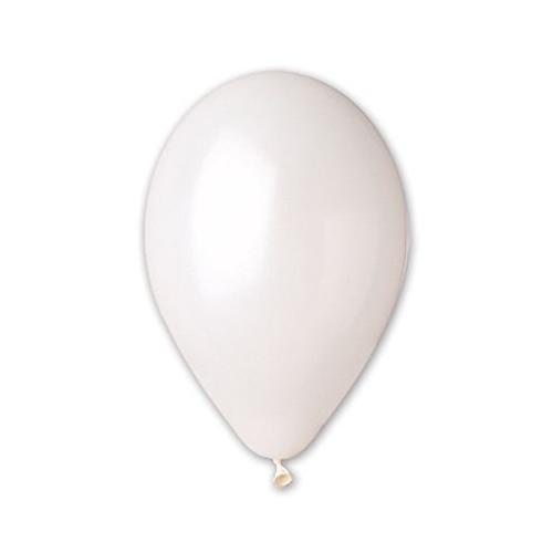 Шар воздушный латексный Металлик 10 (100 шт) White 1102-0275