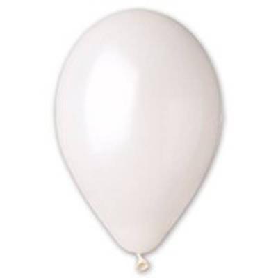Шар воздушный латексный Металлик 5 (100 шт) White 1102-0432