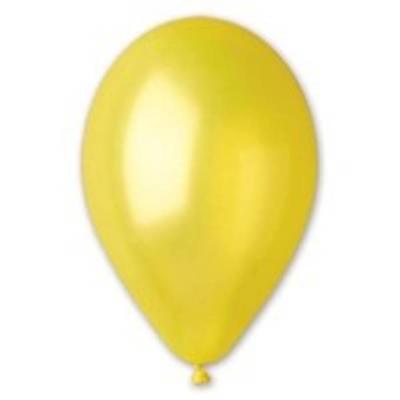 Шар воздушный латексный Металлик 5 (100 шт) Yellow 1102-0433