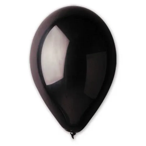 Шар воздушный латексный Пастель 10 (100 шт) Black 1102-0273