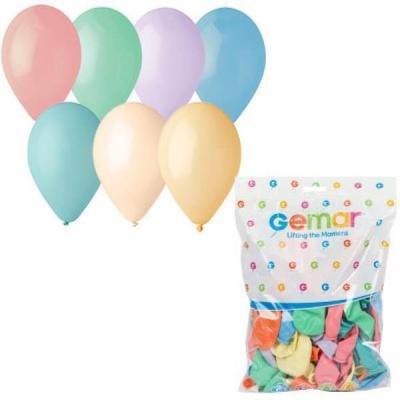 Шар воздушный латексный Пастель 12 (100 шт) ассорти MACARON 1101-0520