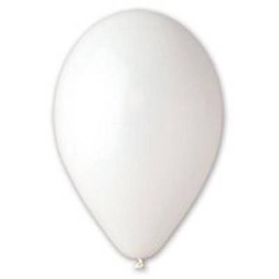 Шар воздушный латексный Пастель 5 (100 шт) White 1102-0414
