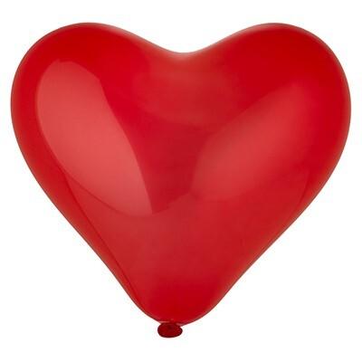 Шар воздушный латексный Сердце 12 Кристалл (25 шт) Красное 1105-0435