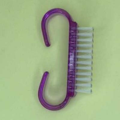 Щеточка Di Valore для ногтей фиолетовая прозрачная 6.9 см