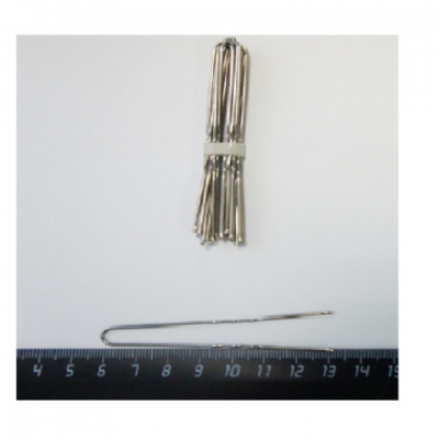 Шпилька для волос (10 шт) 75 мм светлая никелевое покрытие I-3-75 С-37