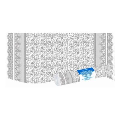 Скатерть 120*800 см Кружева ПВД 35 мкм прозр в рулоне 5 шт