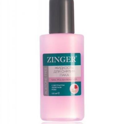 SR08 Жидкость для снятия лака с розовым маслом 125 мл Zinger Cosmetics
