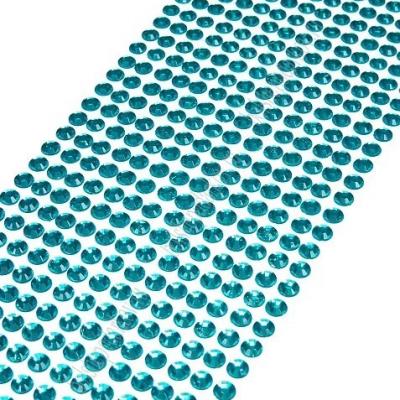 Стразы декоративные (504 шт) 6 мм Голубой 172250