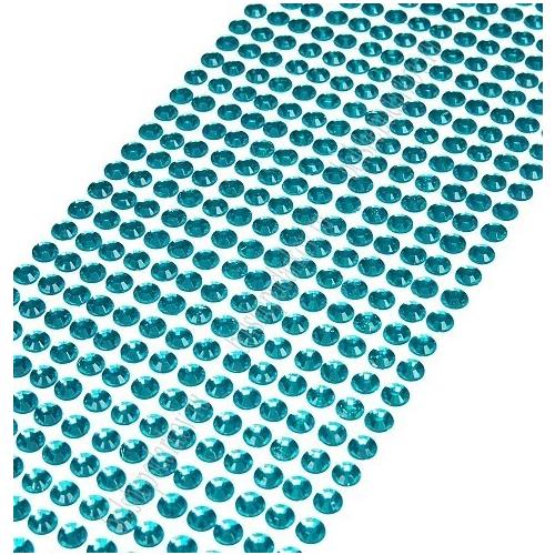 Стразы декоративные (504 шт) 6 мм Голубой 172250
