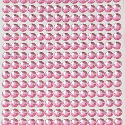 Стразы декоративные (504 шт) 6 мм Светло-розовый 171977