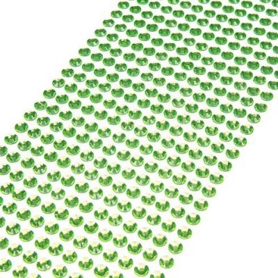 Стразы декоративные (504 шт) 6 мм Светло-зеленый 172251