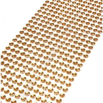 Стразы декоративные (504 шт) 6 мм Золото 172232