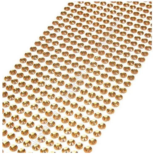 Стразы декоративные (504 шт) 6 мм Золото 172232