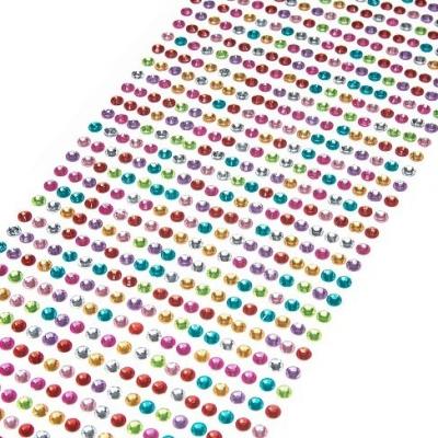 Стразы декоративные (880 шт) 4 мм Ассорти 172246