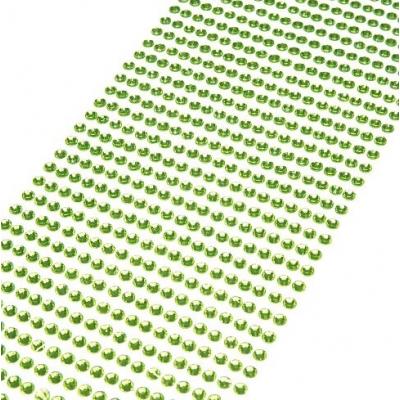 Стразы декоративные (880 шт) 4 мм Светло-зеленый 172249