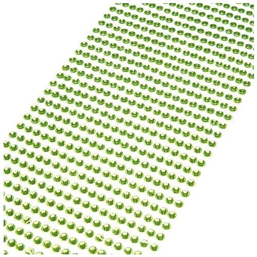 Стразы декоративные (880 шт) 4 мм Светло-зеленый 172249