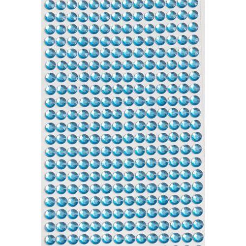 Стразы клеевые 1 полоса 6 мм Голубой 2715811