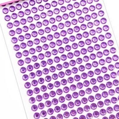 Стразы клеевые 1 полоса 6 мм Сиреневый 2715818