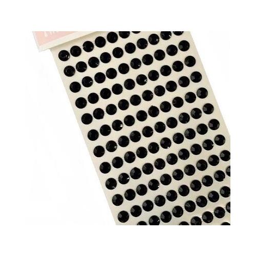 Стразы клеевые 1 полоса 8 мм Черный 2715621