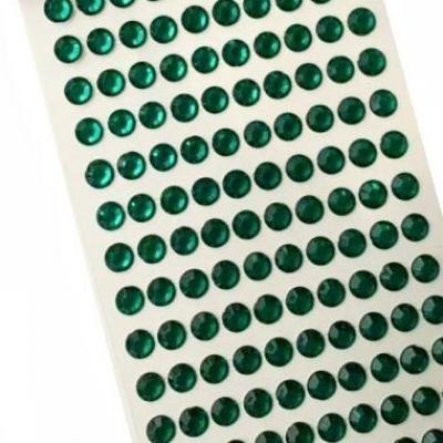Стразы клеевые 1 полоса 8 мм Зеленый 2715613