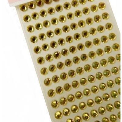 Стразы клеевые 1 полоса 8 мм Желтый 2715612