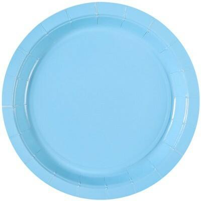 Тарелка бумажная Пастель голубая 17 см 6 шт/G 1502-4904