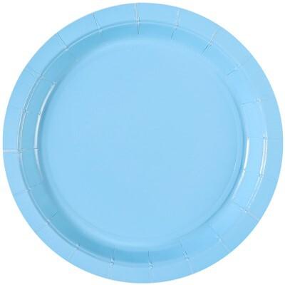 Тарелка бумажная Пастель голубой 17 см 6 шт 1502-4904