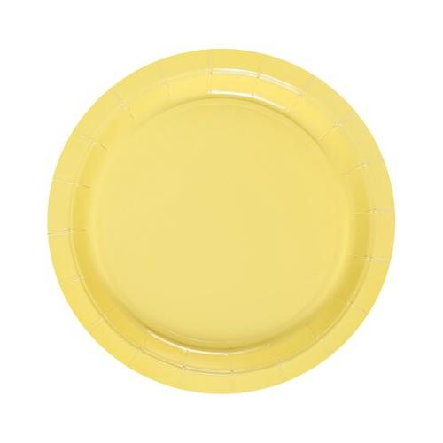 Тарелка бумажная Пастель желтая 17 см 6 шт 1502-4909