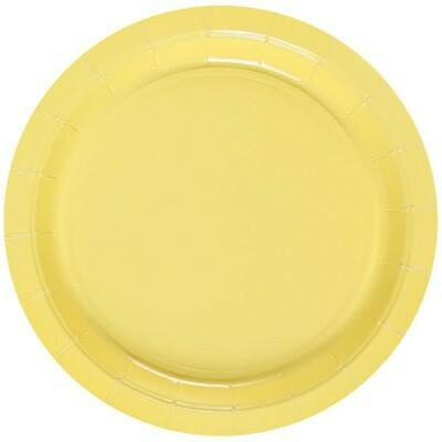 Тарелка бумажная Пастель желтая 17 см 6 шт/G 1502-4909