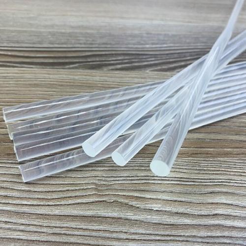 Термоклей d=11*27 мм прозрачный белый L в уп 34 шт