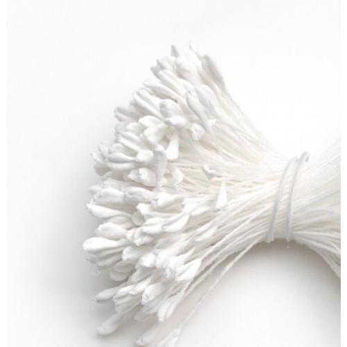 Тычинки для цветов матовые белый 172234