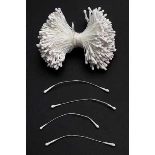 Тычинки для цветов матовые белый 172235