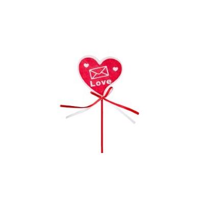 Вставка Сердце с конвертом Love 7 см