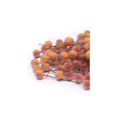 Ягодка на веточке 1 см (10 шт) Красно-оранжевый 172240