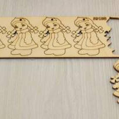 Заготовка из фанеры 'Снегурочка' 5 см (5 шт) 650656