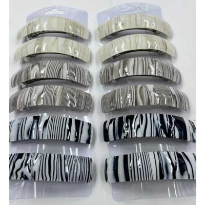 Заколка-автомат 9 см 'Под дерево' (Цена за штуку) Цветные 1136