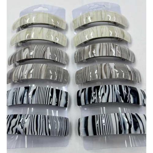 Заколка-автомат 9 см 'Под дерево' (Цена за штуку) Цветные 1136