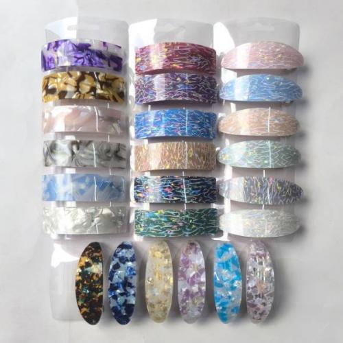 Заколка-автомат для волос 'Блеск' ассорти (9 см) 1188