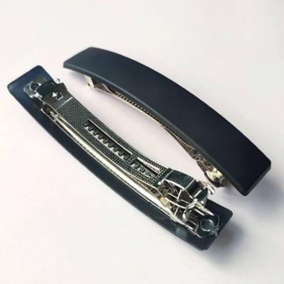 Заколка-автомат для волос Черная матовая (Цена за штуку) 11155