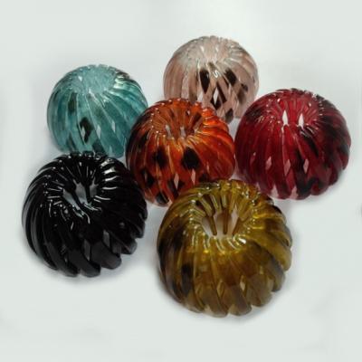 Заколка для волос на хвост Полупрозрачные цветные (Цена за штуку) 119564