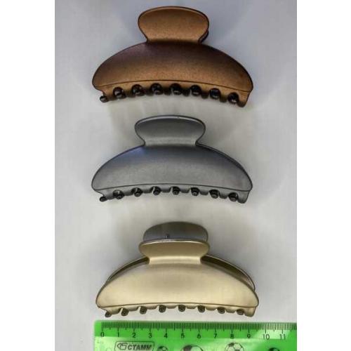 Заколка краб для волос 9 см ассорти 1319