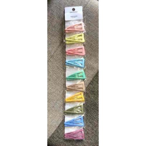 Заколки для волос тик-так Крупные, цветные (Пара) 16061