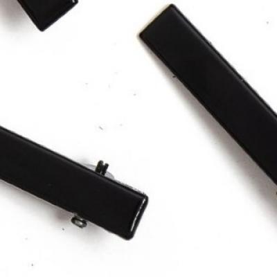 Зажим металлический 4 см (10 шт) Черный 172180